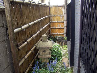 坪庭　リフォーム　竹垣　建仁寺
